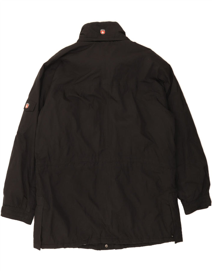 WELLENSTEYN Mens Windbreaker Coat UK 40 Large Black Polyester Vintage Wellensteyn and Second-Hand Wellensteyn from Messina Hembry 