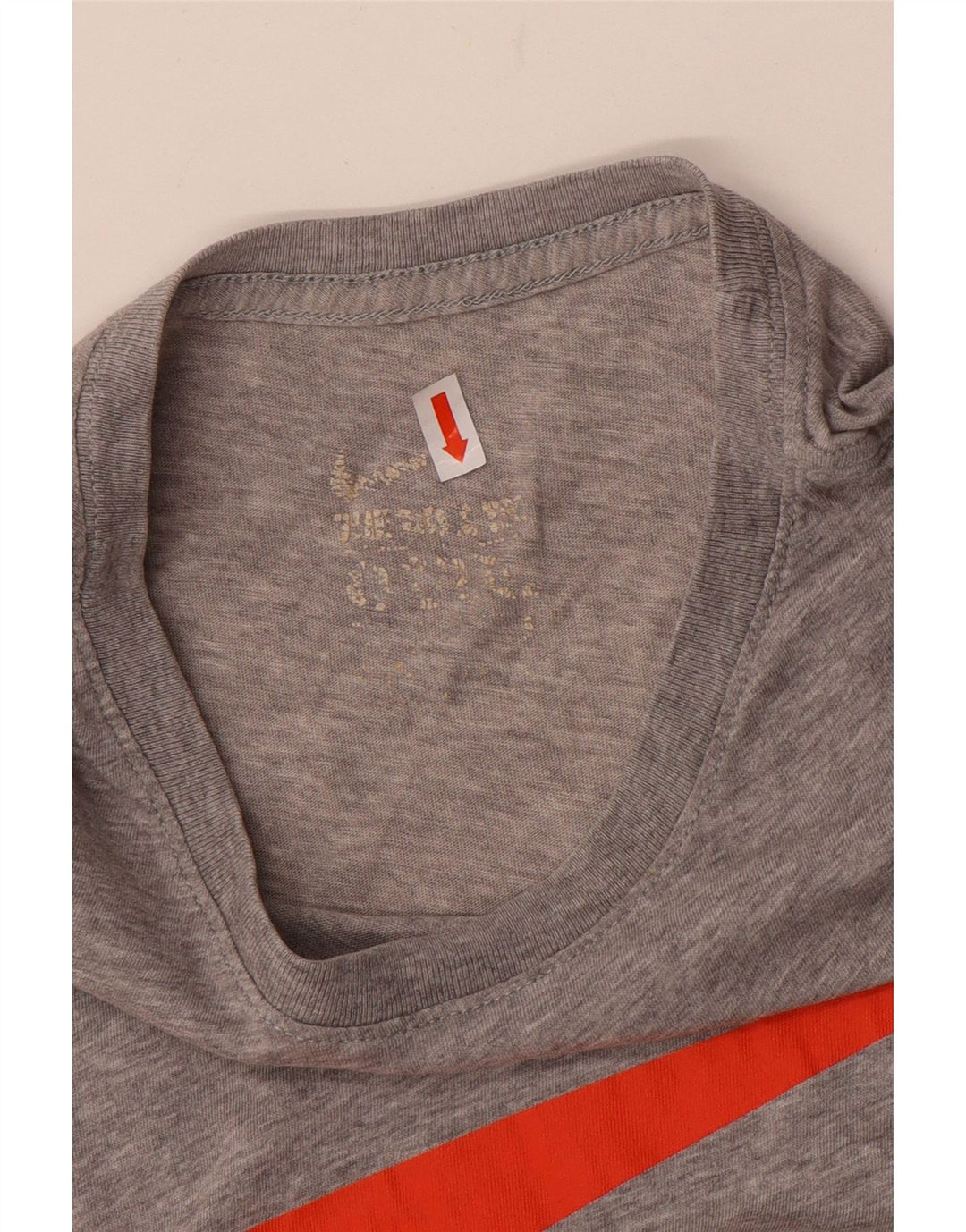 T-shirt grafica da uomo Nike Top grande grigia screziata