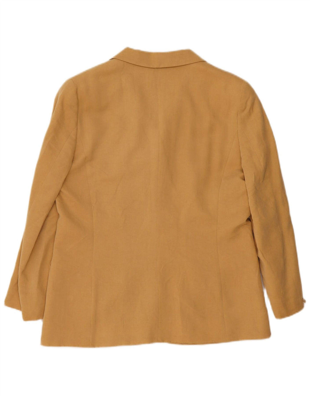 Giacca blazer a 4 bottoni da donna Marella UK 16 grande in viscosa beige