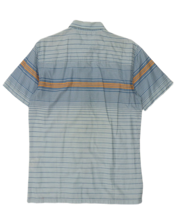 Camicia a maniche corte da uomo Levi's in cotone a righe blu medio