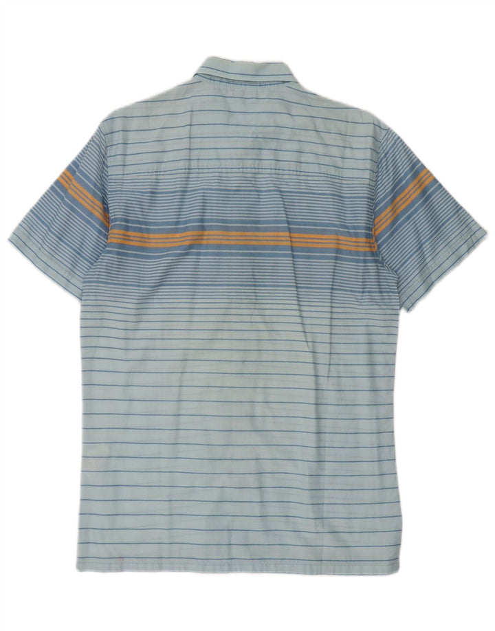 Camicia a maniche corte da uomo Levi's in cotone a righe blu medio