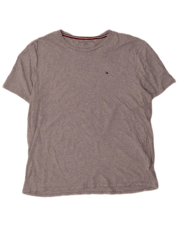 T-shirt da uomo Tommy Hilfiger Top XL in cotone grigio