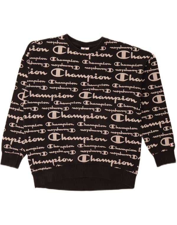 Felpa grafica Champion per ragazze 15-16 anni 2XL Nera
