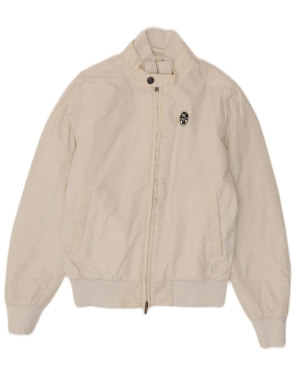 Giubbotto bomber da uomo North Sails UK 36 Small Bianco Poliammide