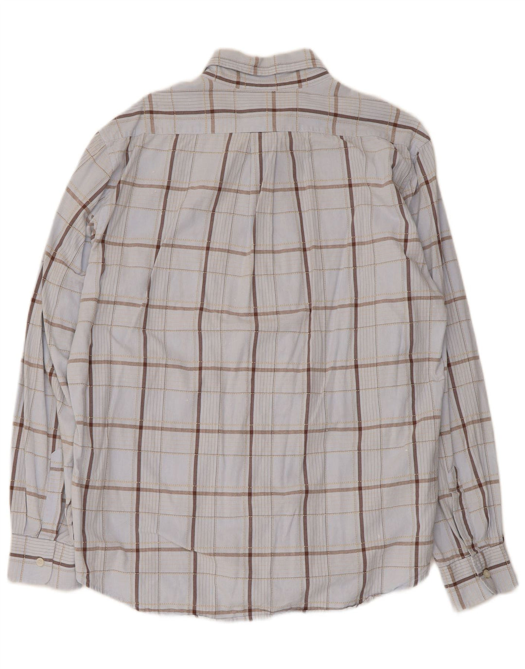 Camicia Trussardi Jeans Uomo XL Blu Check Cotone