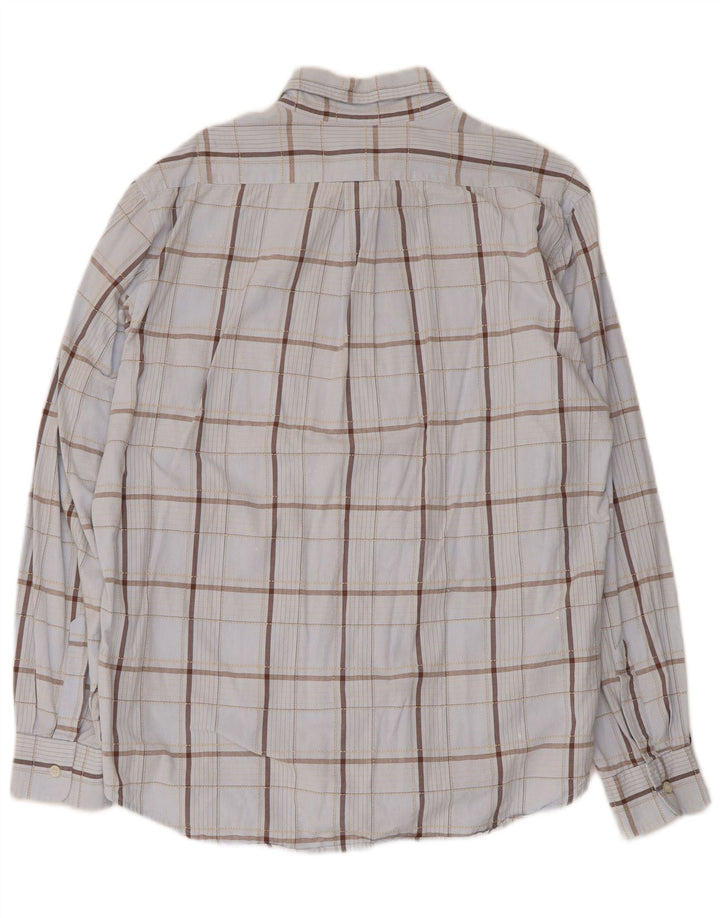 Camicia Trussardi Jeans Uomo XL Blu Check Cotone