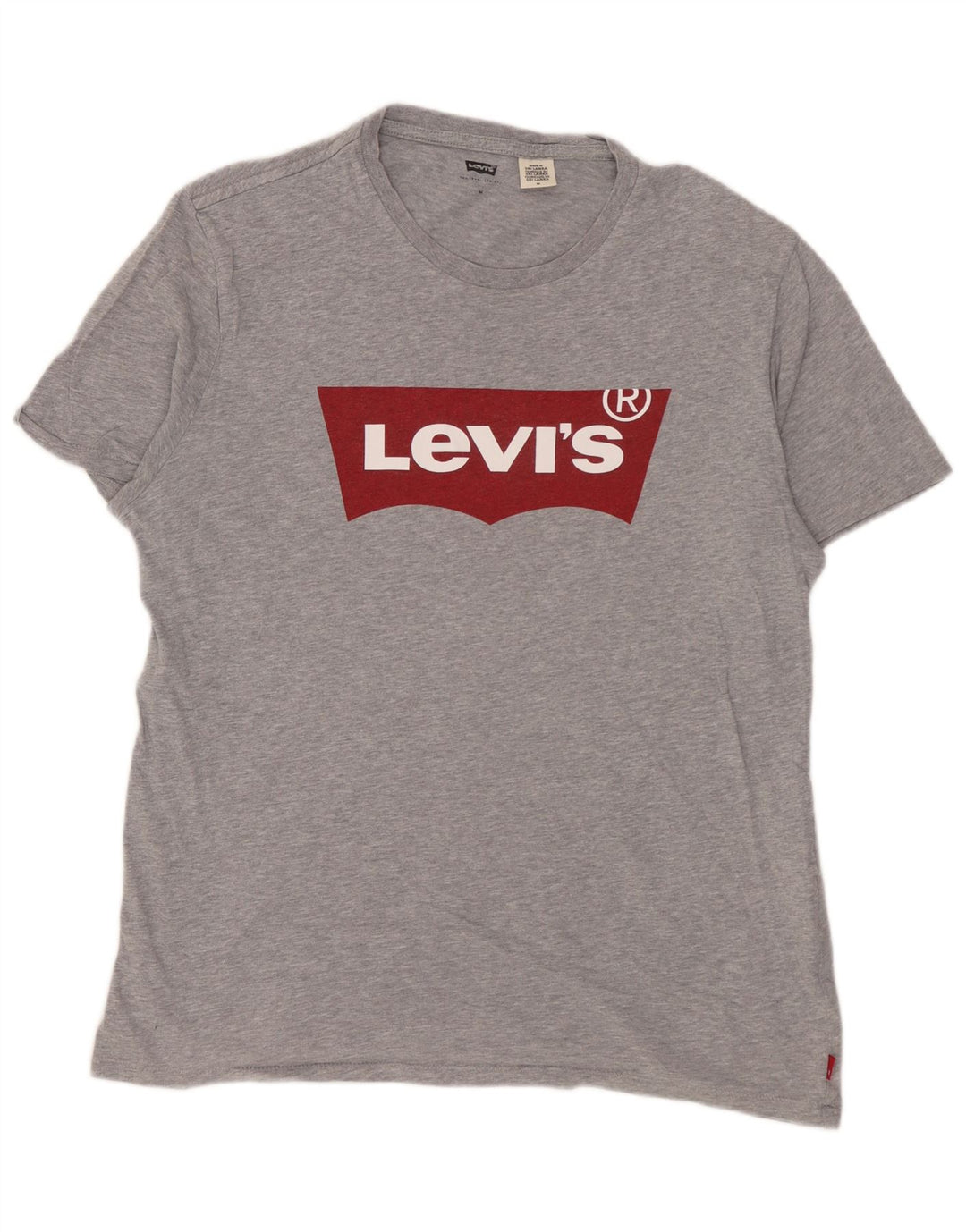 T-shirt grafica da uomo Levi's Top in cotone mélange grigio medio