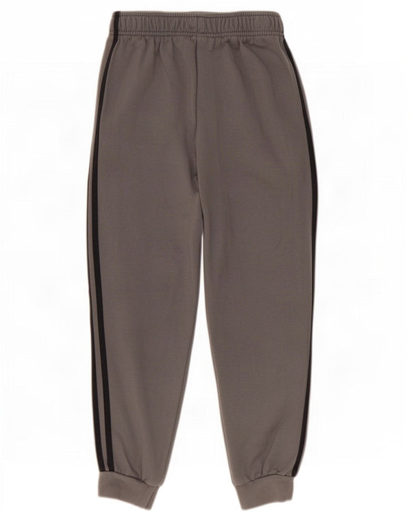 Adidas Boys Tracksuit Trousers Joggers 11-12 Years Grey Cotton
