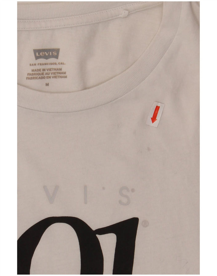 T-shirt grafica da donna LEVI'S Top UK 14 Medium White