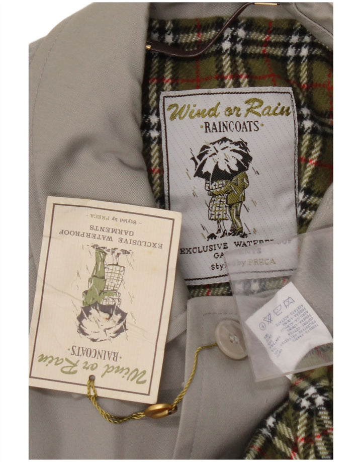 Trench da uomo ampio VINTAGE IT 44 XS Poliestere beige