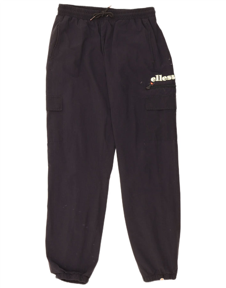 Pantaloni da tuta da uomo Ellesse Cargo Pantaloni da jogging Grandi nylon nero