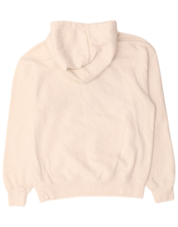 Maglione con cappuccio grafico da uomo Tommy Hilfiger piccolo in cotone bianco