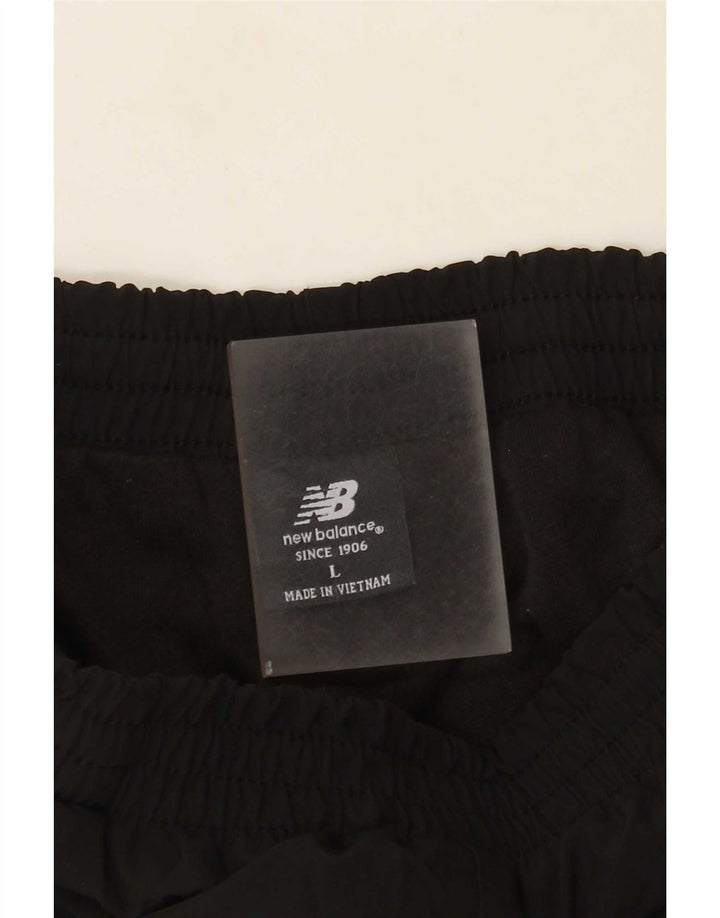 Pantaloni da tuta da uomo New Balance Large in poliestere nero