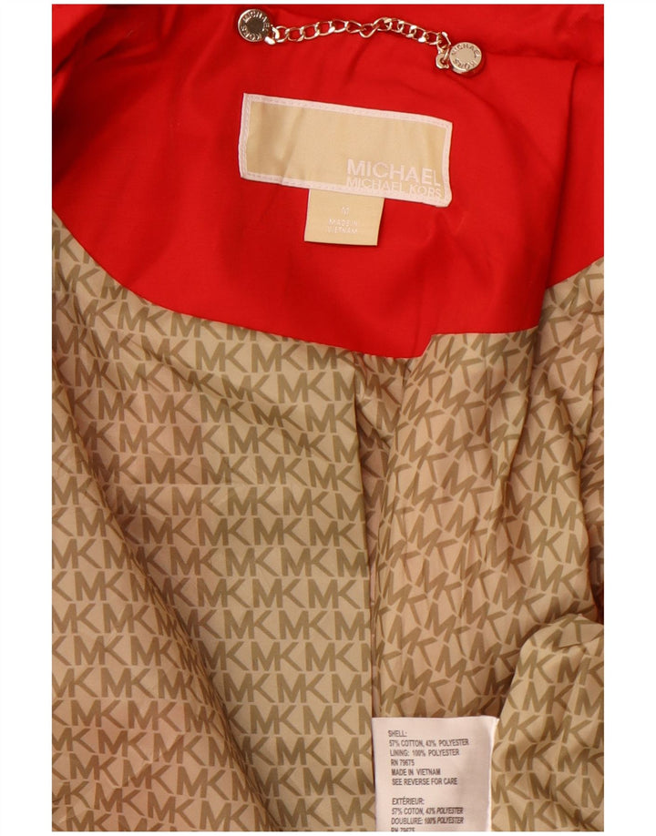 Trench da donna MICHAEL KORS UK 12 Cotone rosso medio