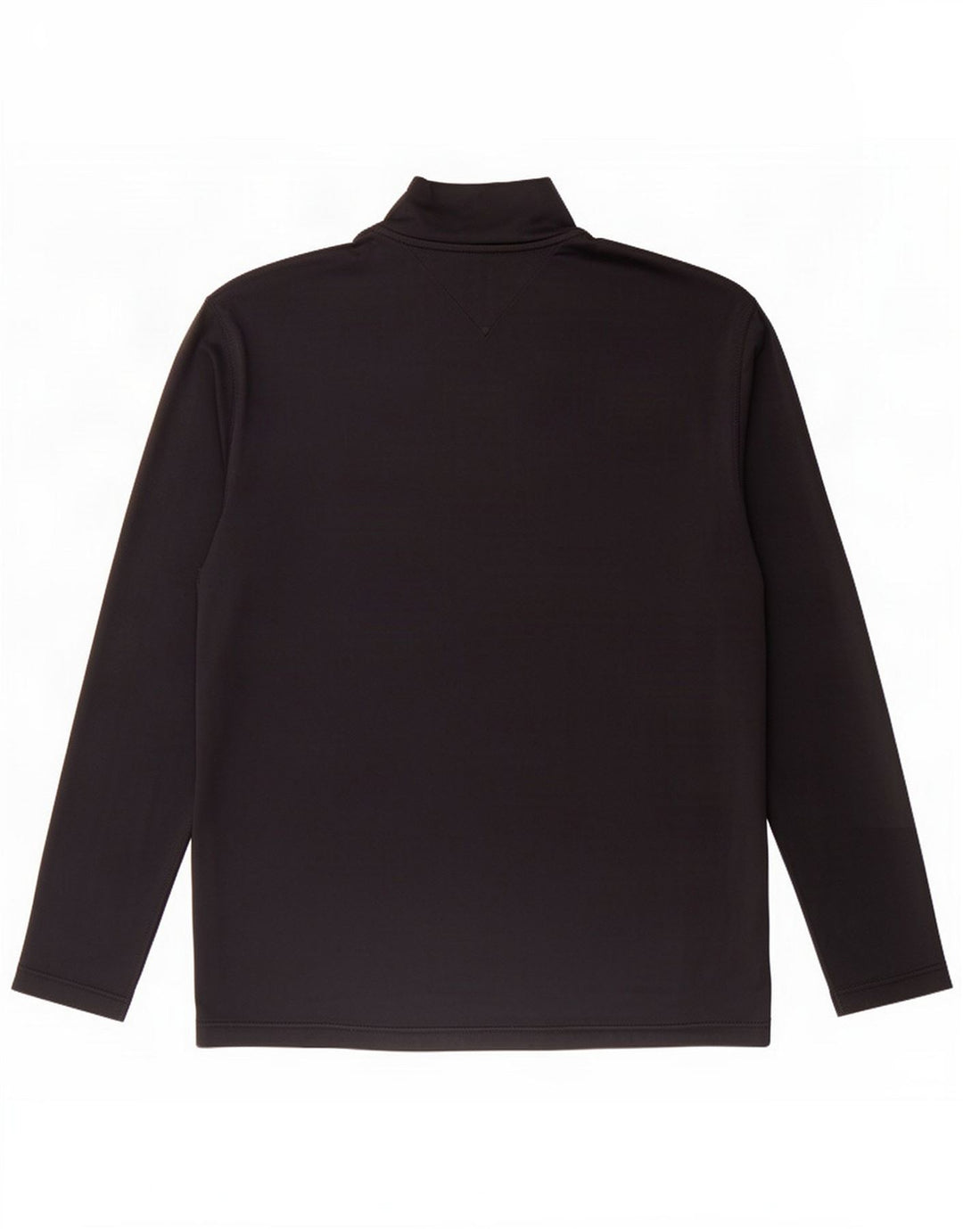 Tommy Hilfiger Uomo Top con zip e collo a maniche lunghe Large Nero Poliestere