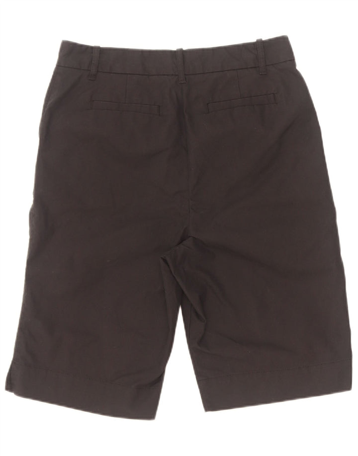 Pantaloncini chino da donna Marks & Spencer UK 10 piccoli W28 cotone nero