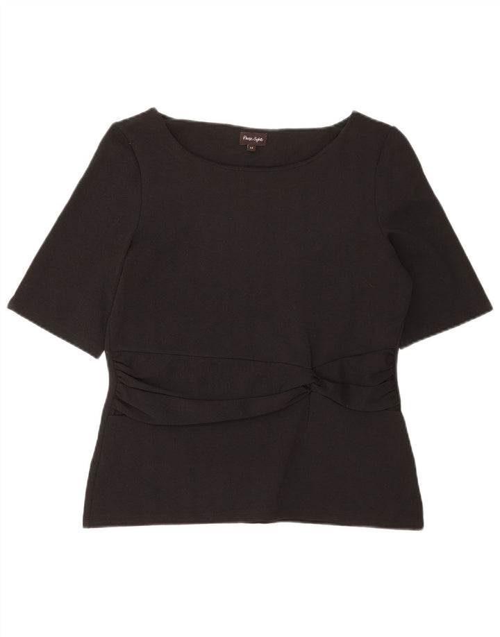Top camicetta da donna Phase Eight UK 14 Poliestere nero medio