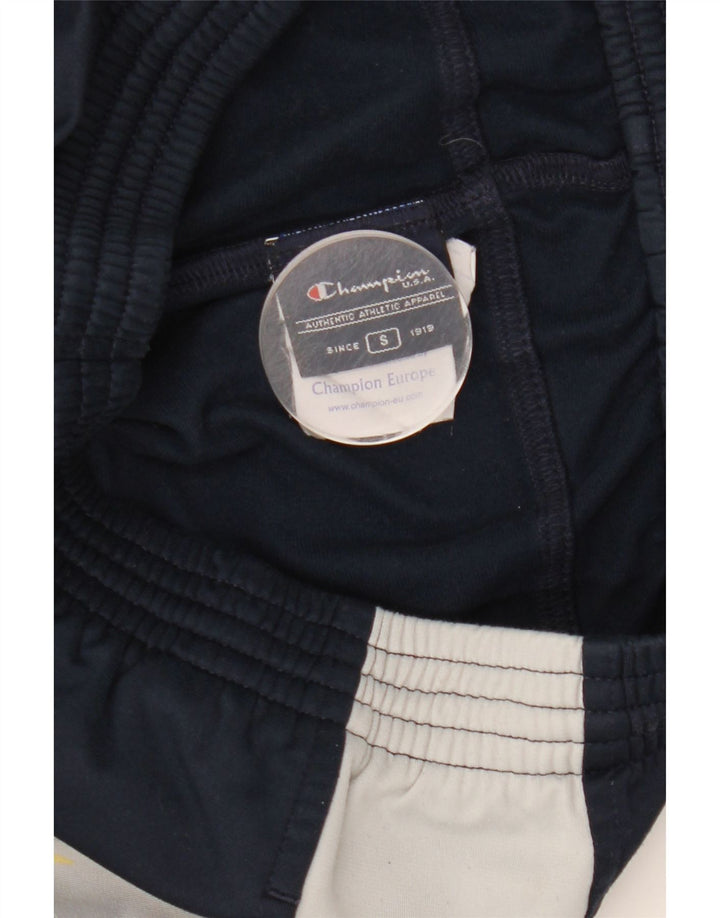Pantaloni da tuta da uomo Champion Small in poliestere color block blu navy