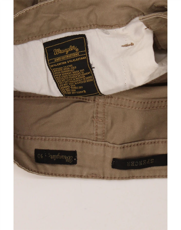 Pantaloni corti slim da uomo Spencer WRANGLER W30 L26 cotone beige