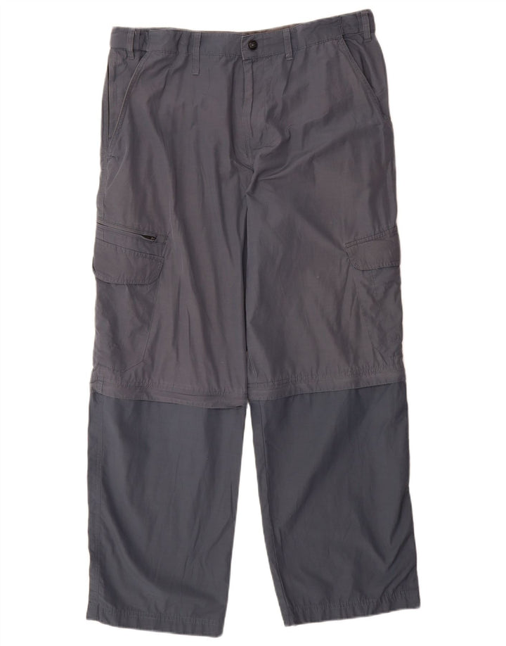 Pantaloni cargo Marks & Spencer da uomo Blue Harbour W34 L29 Navy Colourblock