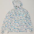 CHAMPION Womens Graphic Hooded Rain Jacket UK 6 XS White Polyester Vintage Champion and Second-Hand Champion from Messina Hembry 