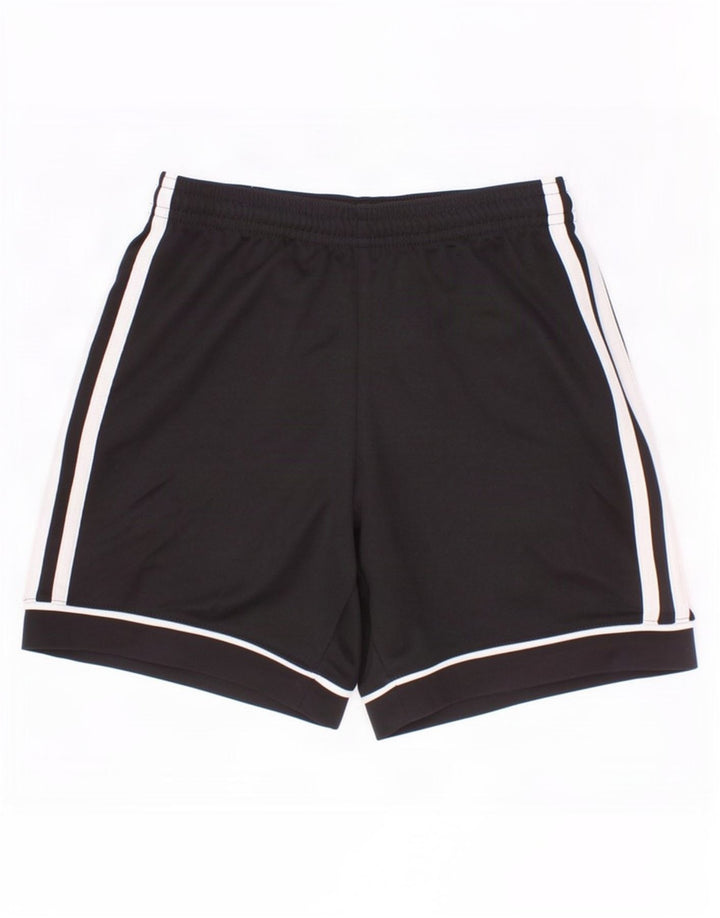 Pantaloncini sportivi Adidas Climalite da ragazzo 9-10 anni in poliestere nero
