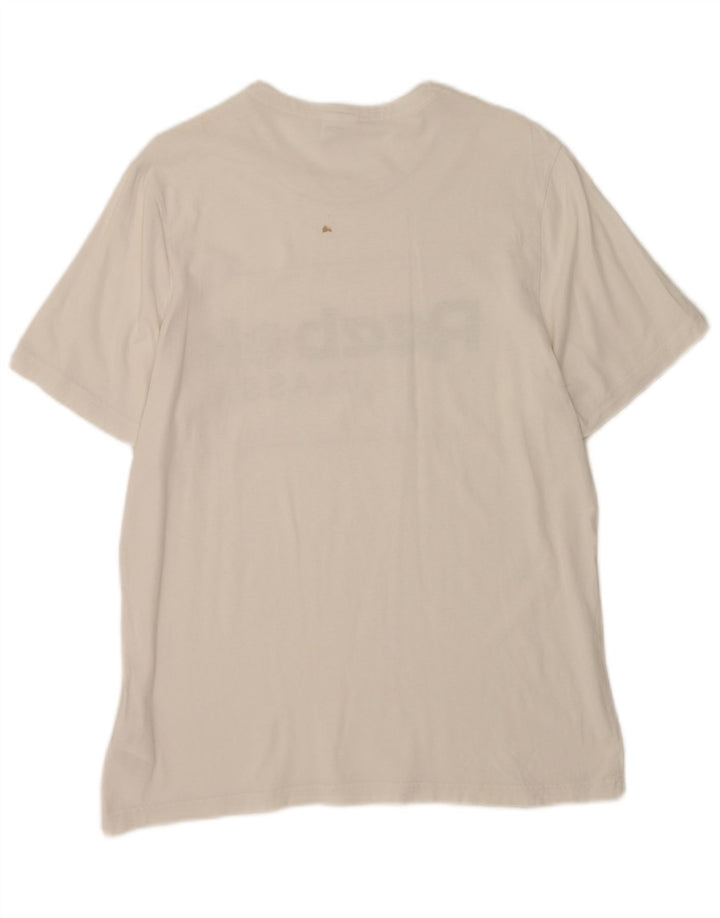 T-shirt grafica classica da uomo Reebok Top grande in cotone bianco