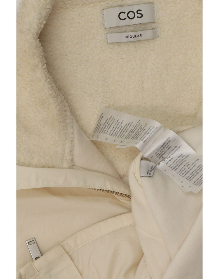 Gilet in pile da uomo, vestibilità regolare, UK 40, grande, poliestere bianco