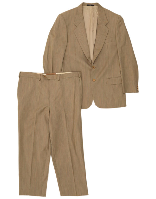 Valentino Abito da uomo a 2 bottoni e 2 pezzi UK 42 XL W38 L28 Beige