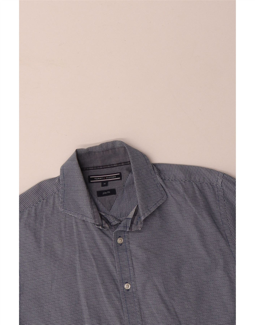 TOMMY BAHAMA Camicia slim fit da uomo in cotone a quadri blu medio