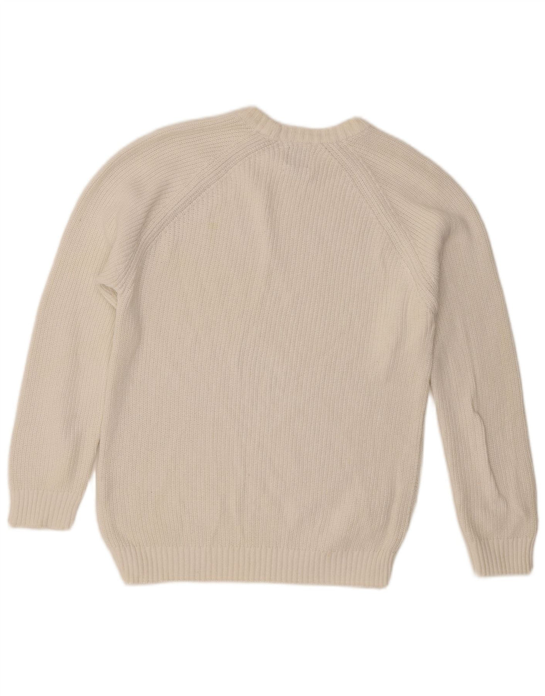 Maglione girocollo da uomo Zara piccolo in cotone bianco