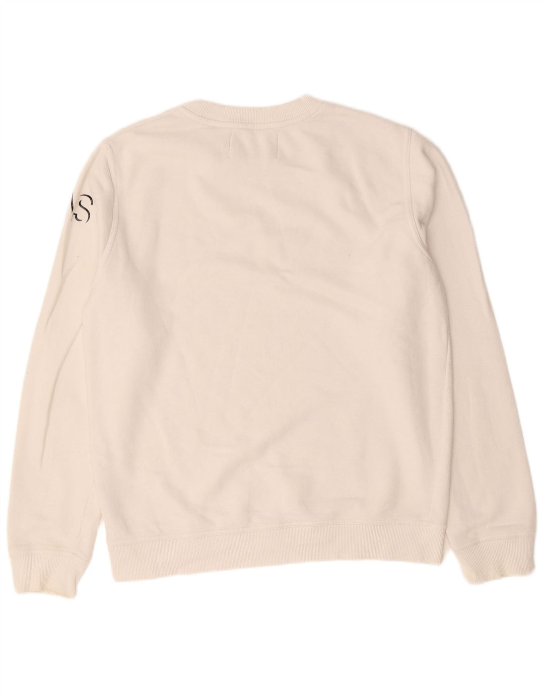 Calvin Klein Jeans Felpa grafica da uomo Maglione grande cotone bianco