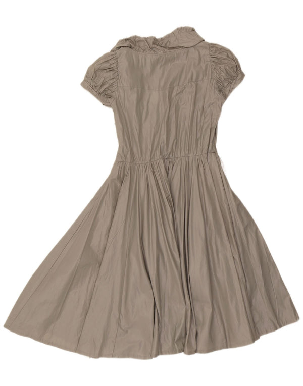 Abito a trapezio da donna Zara UK 12 Poliestere grigio medio