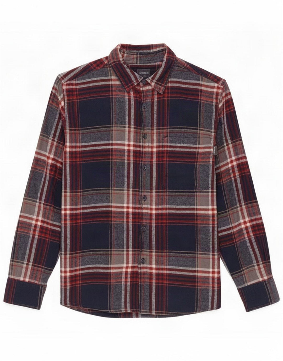 Eddie Bauer Camicia in flanella da uomo media Cotone a quadri blu navy