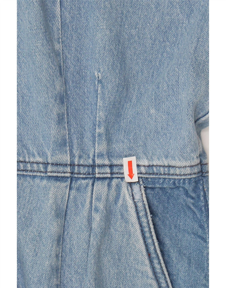 MUSTANG Womens Oversized Denim A-Line Dress EU 36 Small Blue Cotton