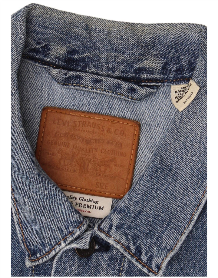 Giacca di jeans da uomo Levi's UK 42 XL cotone blu