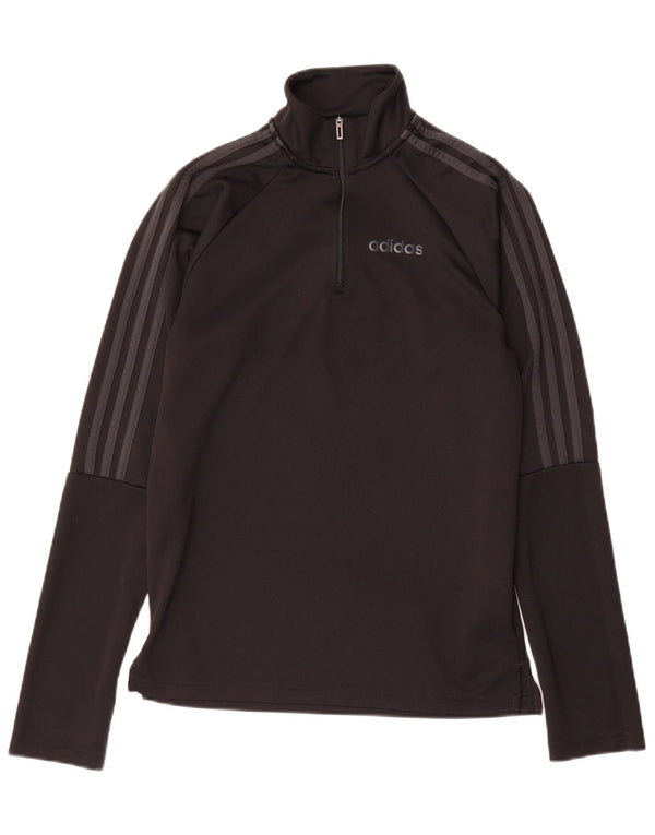Top da tuta ADIDAS Aeroready Zip Neck Pullover Small Nero