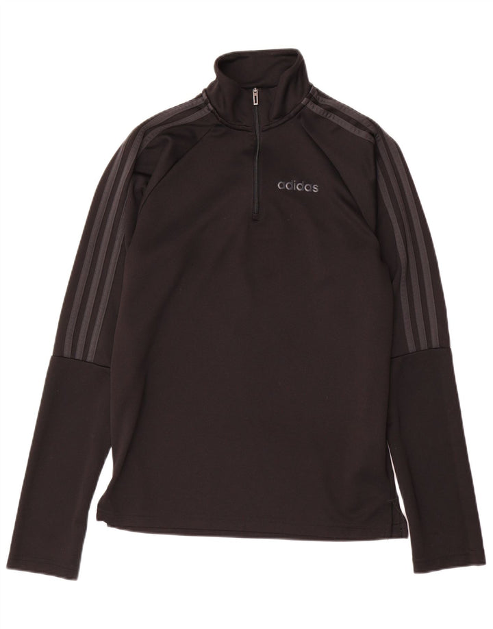 Top da tuta ADIDAS Aeroready Zip Neck Pullover Small Nero