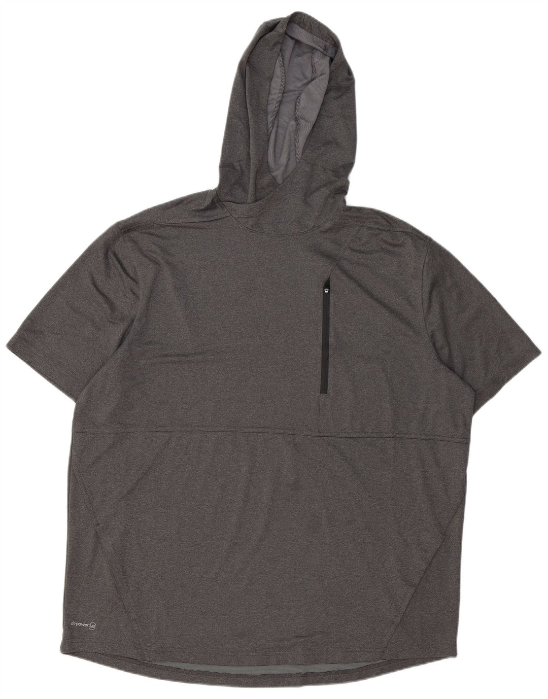 RUSSELL ATHLETIC Top da tuta pullover con cappuccio da uomo UK 50/52 2XL Grigio