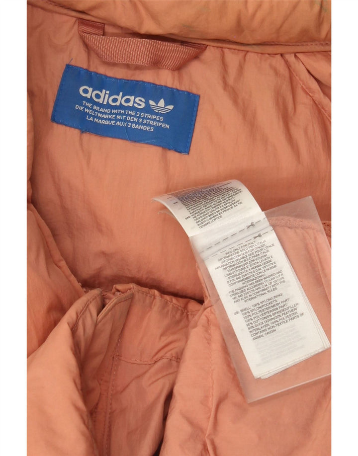 Giacca imbottita da uomo Adidas UK 40 Large Arancione Nylon