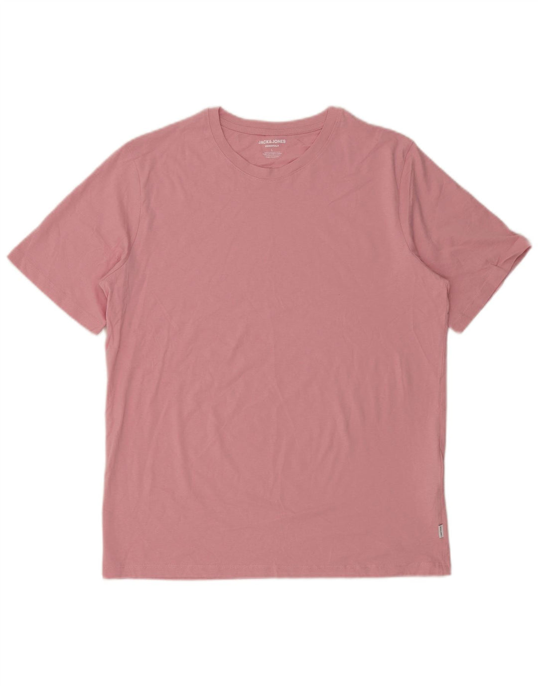 T-shirt da uomo Jack & Jones Top grande in cotone rosa