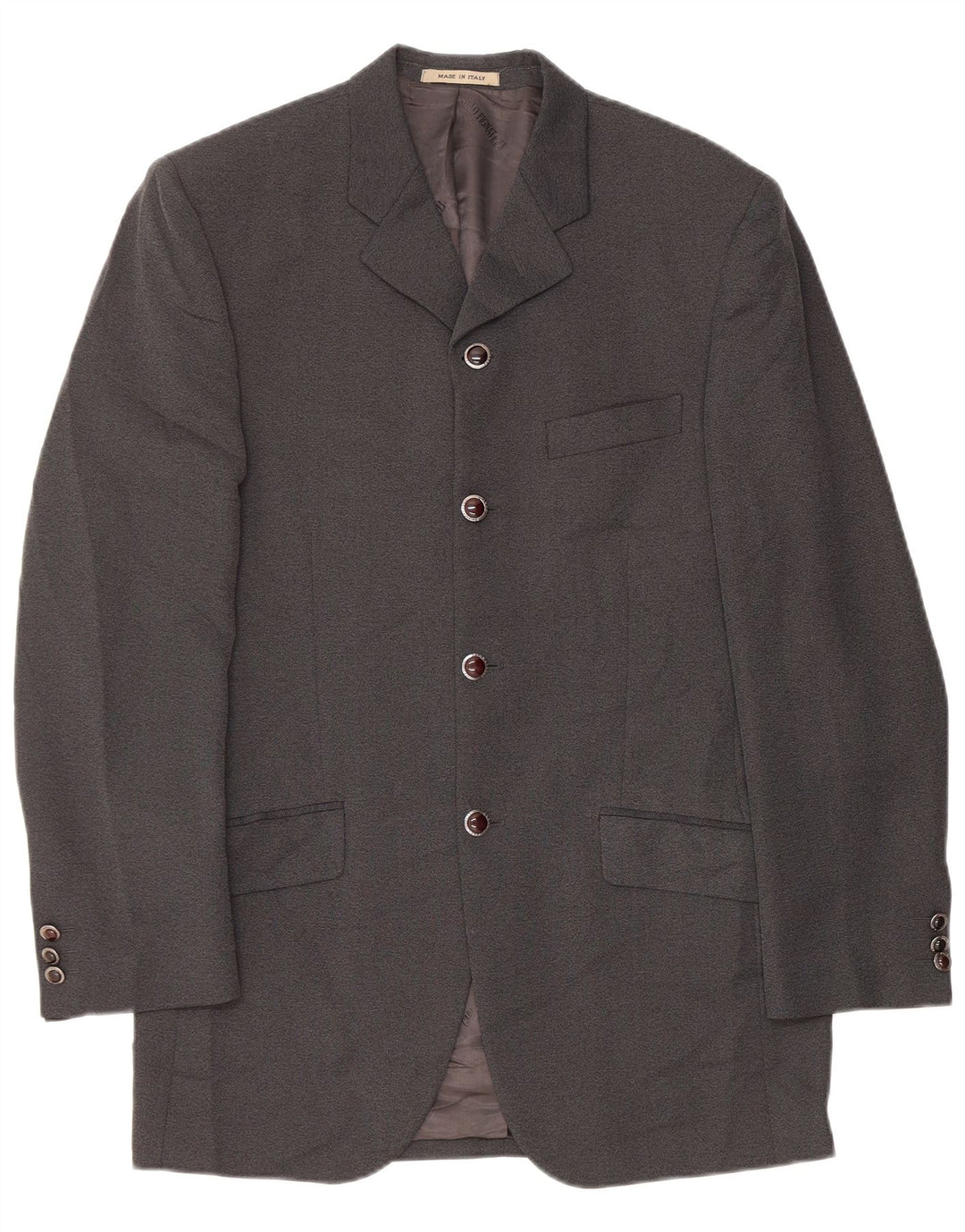 Giacca blazer a 4 bottoni lunga da uomo Carlo Pignatelli IT 48 Grigio medio