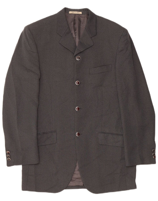 Giacca blazer a 4 bottoni lunga da uomo Carlo Pignatelli IT 48 Grigio medio