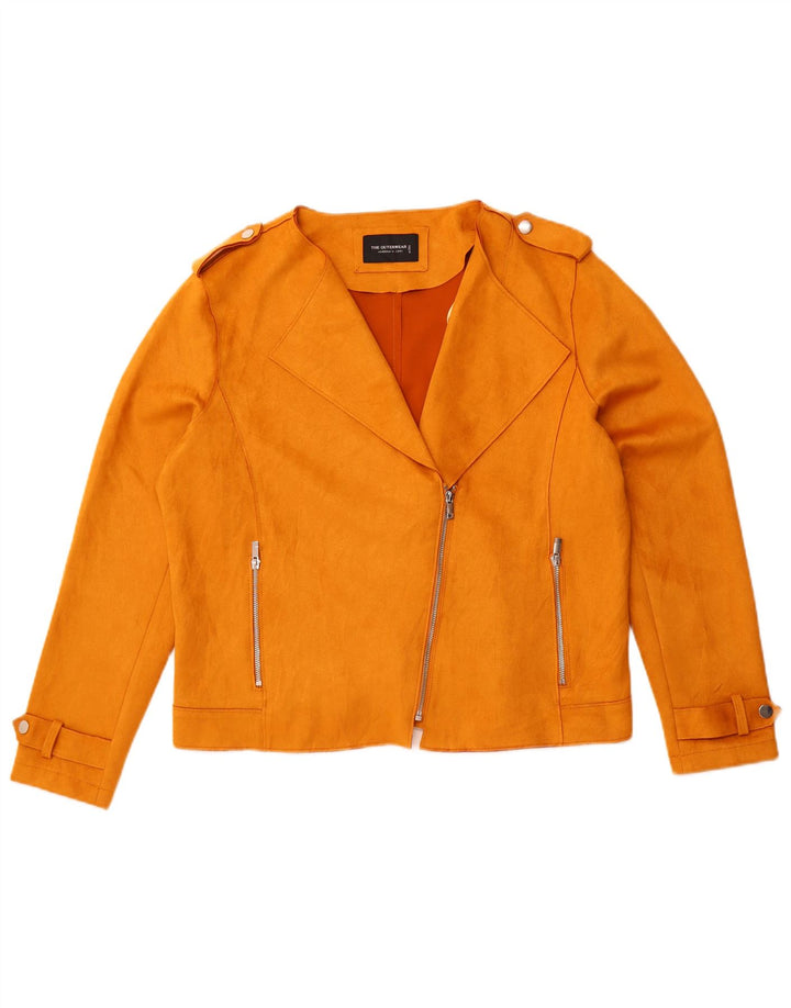Giacca da motociclista corta da donna C&A EU 44 XL Poliestere giallo