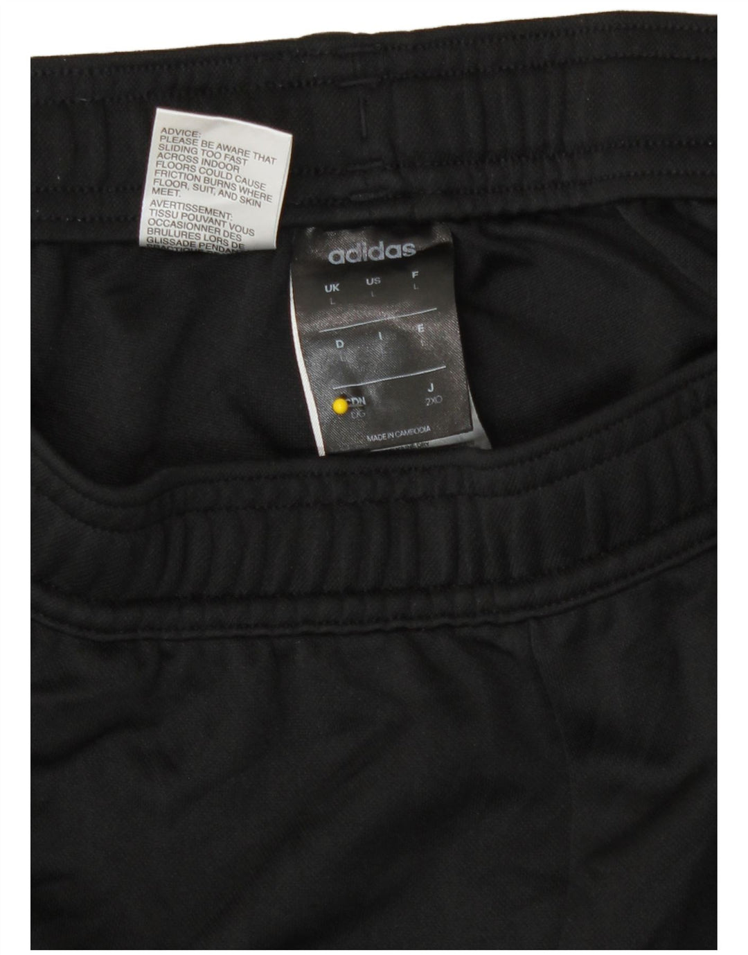 Pantaloni da tuta Adidas Climalite da donna grandi in poliestere nero