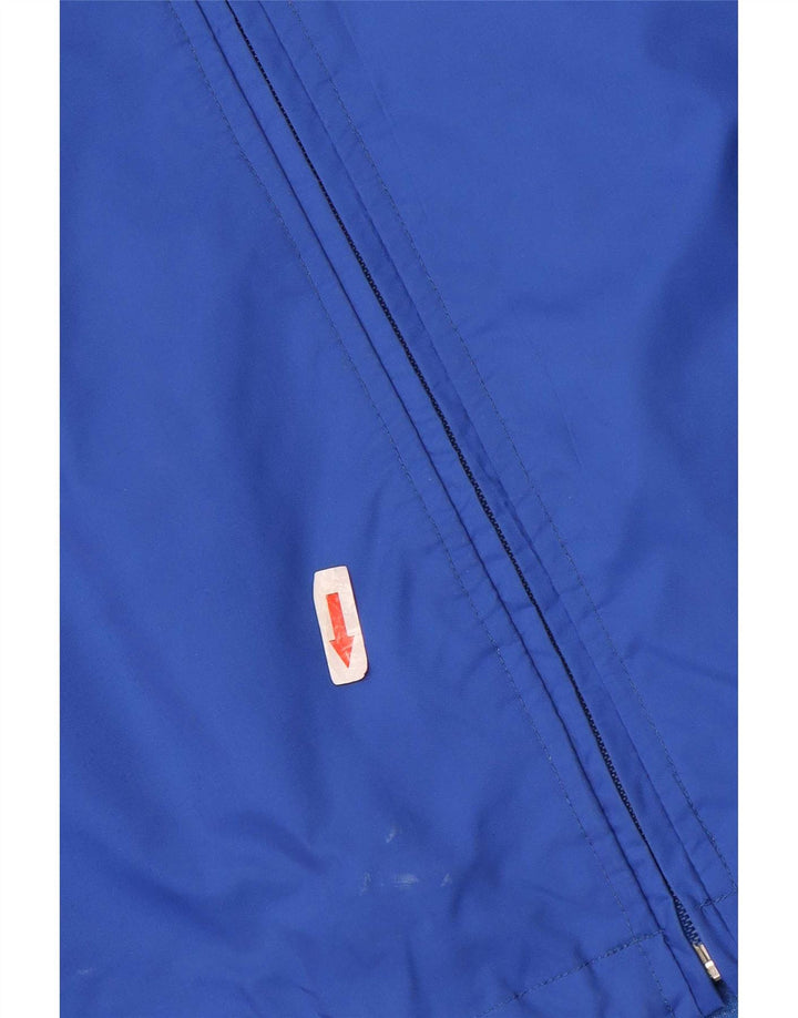 Giacca da ginnastica da uomo con cappuccio Jako, grande, in nylon color block blu