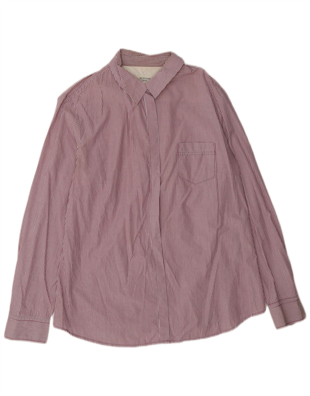 Camicia weekend da donna Max Mara UK 16 grande gessato rosa