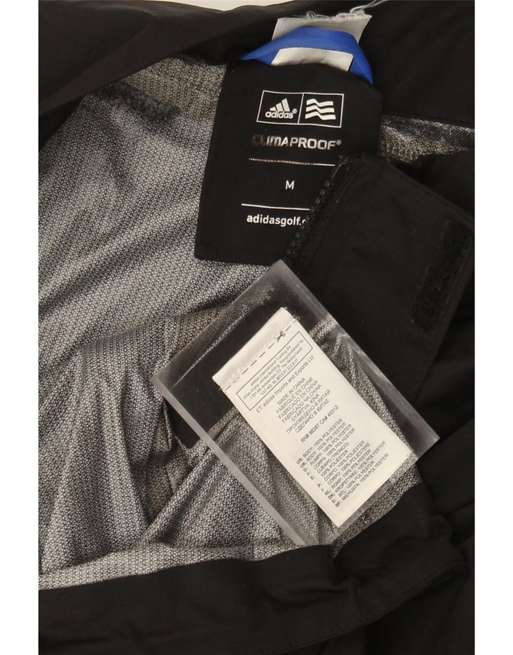 Giacca antipioggia grafica da uomo Adidas Clima Proof UK 38 poliestere nero medio