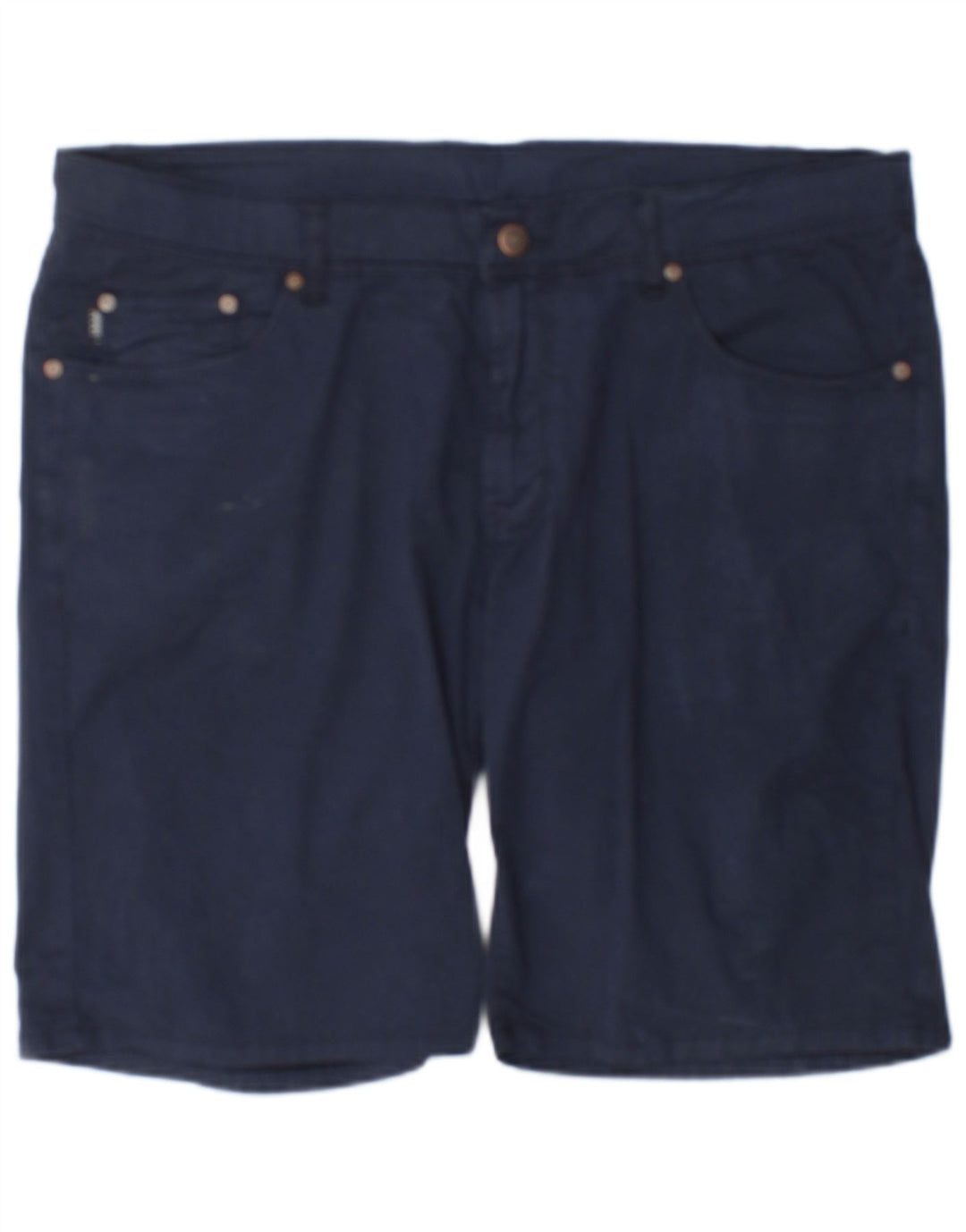 Pantaloncini casual da uomo Armani W36 grandi in cotone blu navy