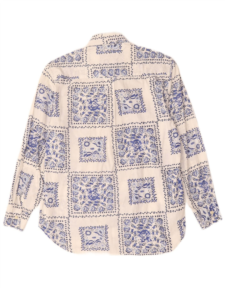 Collezione Camicia da donna Taglia 42/44 Grande cotone floreale bianco